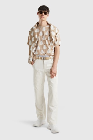 Pantalon cargo Blanc