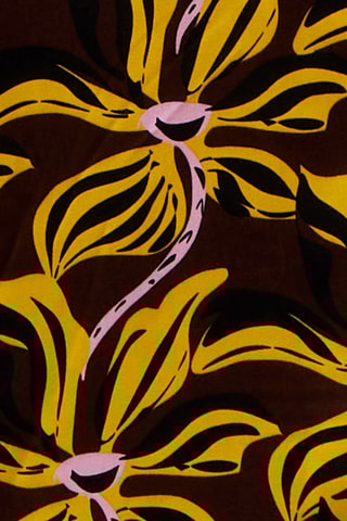 Pantalon taille haute - Noir et jaune