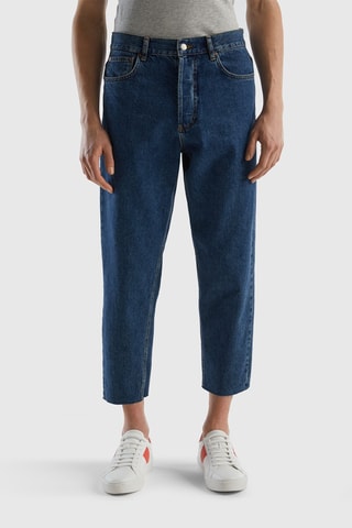 Jean carotte 7/8 Bleu foncé