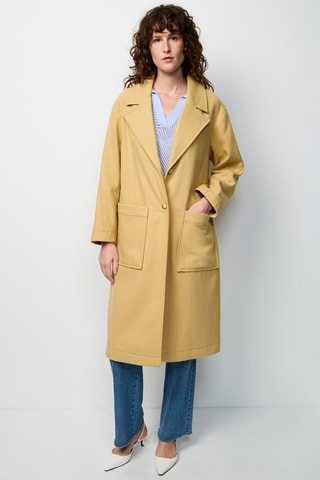 Manteau en laine Camel