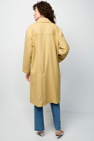 Manteau en laine Camel