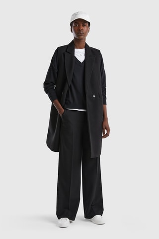 Veste longue Noir