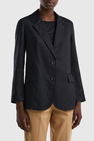 Veste en lin - Noir