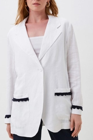 Veste en lin - Blanc
