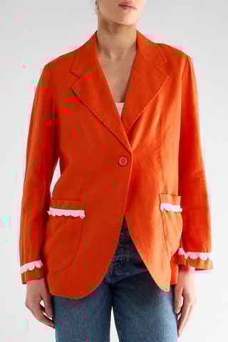 Veste en lin - Rouge