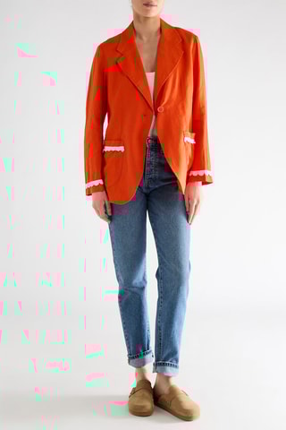 Veste en lin - Rouge