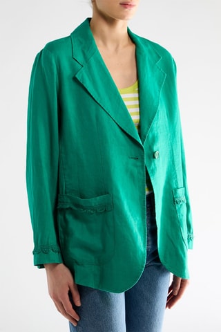 Veste en lin - Vert