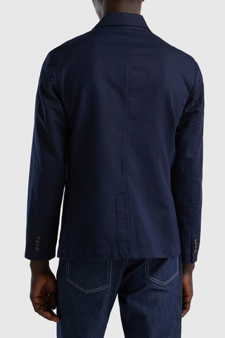 Veste en lin - Bleu foncé