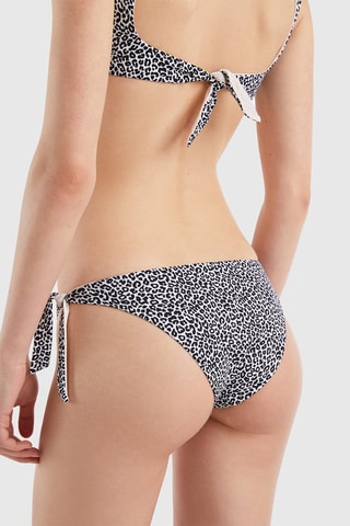 Bas de maillot réversible - Blanc et noir