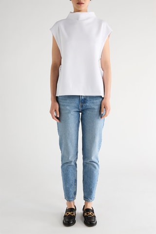 Top en maille - Blanc