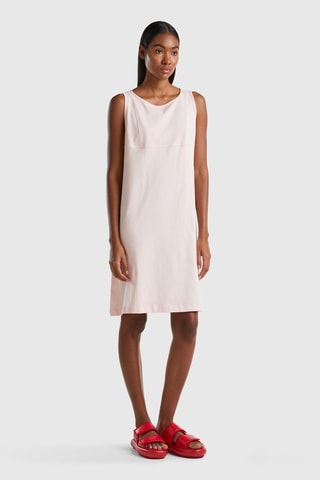 Robe trapèze sans manches - Rose