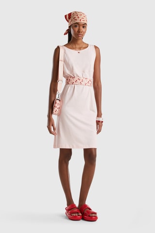 Robe trapèze sans manches - Rose