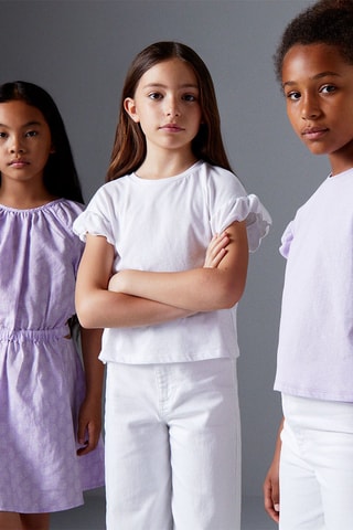 Robe en lin Mauve