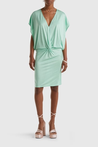 Robe fourreau - Turquoise
