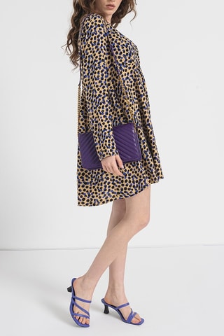 Robe patineuse - Beige et noir