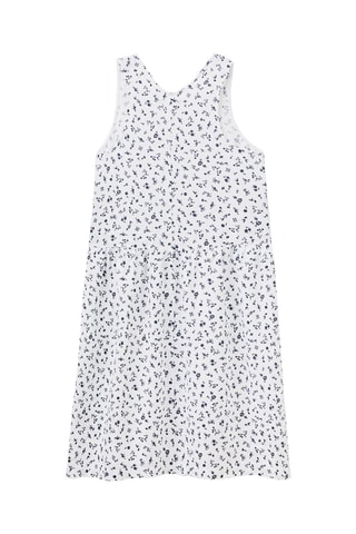 Robe patineuse en lin - Blanc