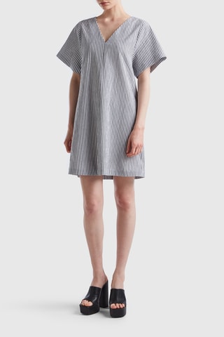 Robe droite - Noir et blanc