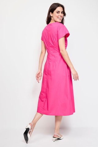 Robe midi - Fuchsia