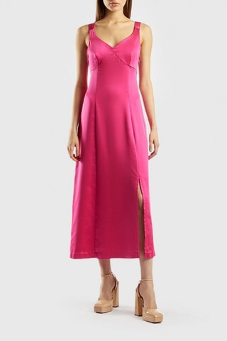 Robe midi - Fuchsia