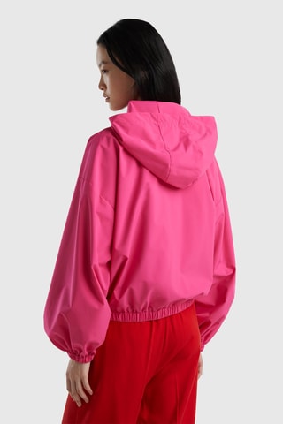 Coupe-vent à capuche Fuchsia