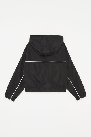 Coupe-vent à capuche Noir