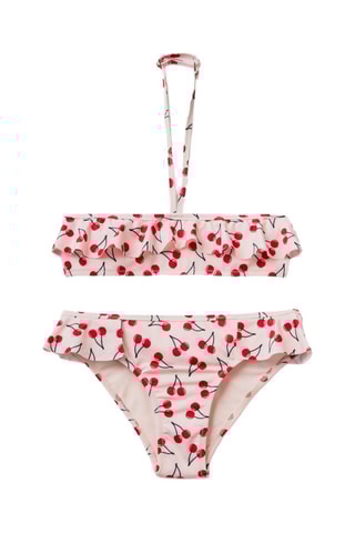 Maillot 2 pièces - Rose et rouge