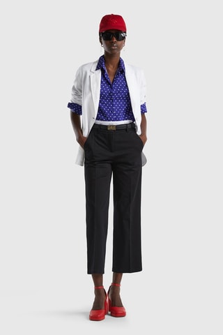 Chemisier Indigo et blanc