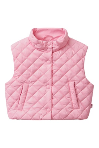 Doudoune sans manches Rose