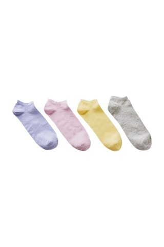 4 paires de chaussettes - Violet et rose