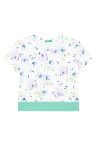 T-shirt - Blanc et vert