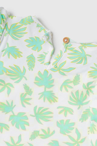 T-shirt - Blanc et vert