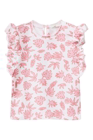 T-shirt - Blanc et rose