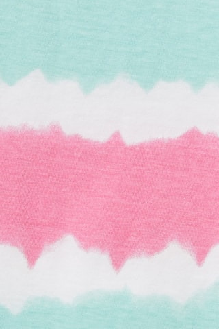 T-shirt tie and dye - Rose et turquoise