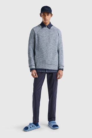 Pull Gris foncé chiné