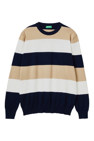 Pull Blanc et beige