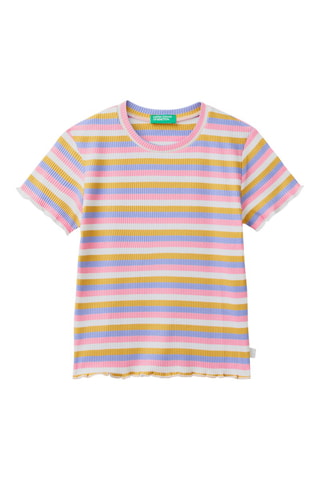 T-shirt Rose et blanc