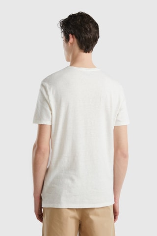 T-shirt en lin - Blanc