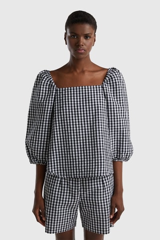 Blouse en lin - Noir