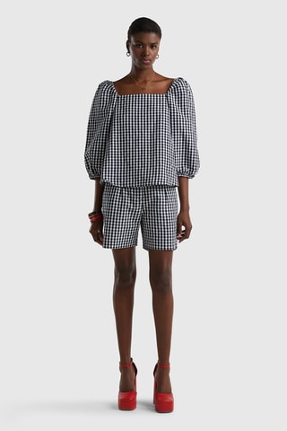 Blouse en lin - Noir