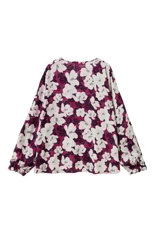 Blouse Fuchsia et écru