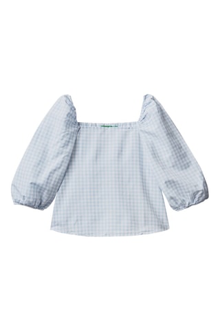 Blouse en lin - Bleu clair