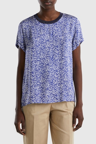 Blouse - Bleu et blanc