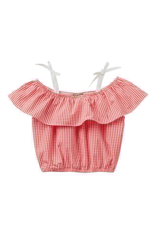 Blouse - Rouge et blanc