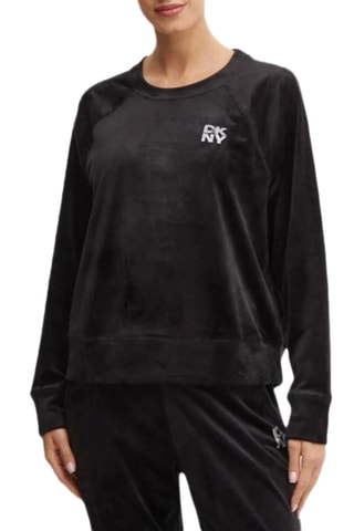 Sweat en velours - Noir