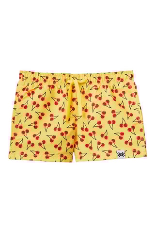 Short de bain - Jaune