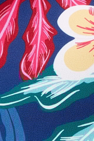 Short de bain - Bleu et rouge