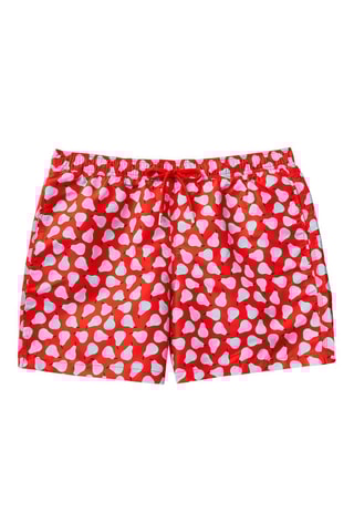 Short de bain - Rouge