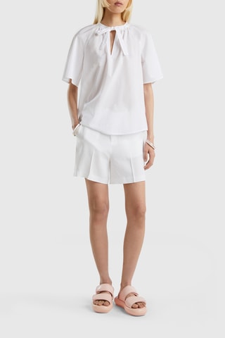 Short taille haute - Blanc
