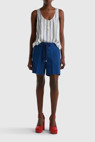 Short taille haute - Bleu foncé