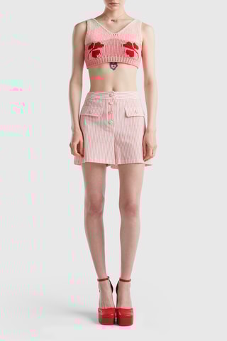 Short taille haute - Orange